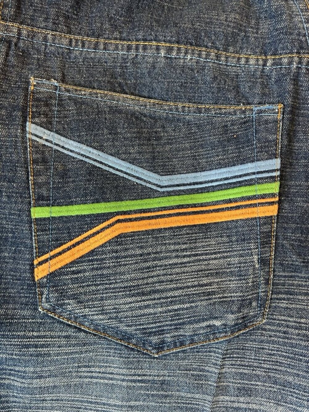 RocaWear Blue Jeans Size 34 Loose Fit Medium Wash Relaxed Fit Blue Jeans Y2K - Picture 4 of 16